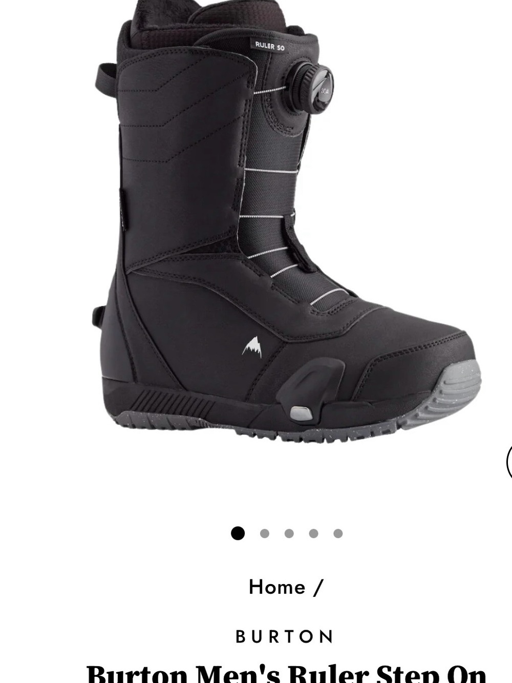 Burton Men's Snowboard Boots in Black and Gray